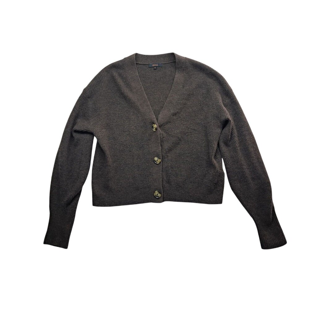 Quince Dark Brown Women's Cardigan Sweater